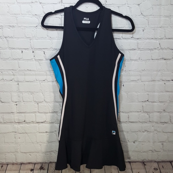 Fila tennis dress built in bra black small - Picture 2 of 7